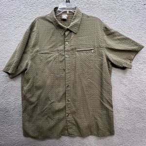 NIKE 'ACG' men's short sleeve button down zip pocket shirt XL